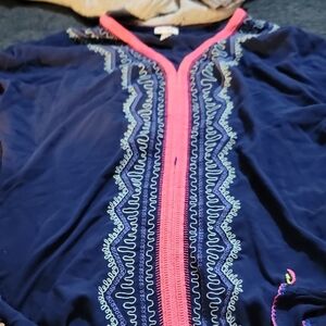 Cat & Jack Navy Top with Pink Trim